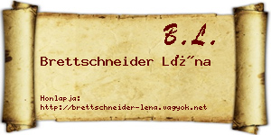 Brettschneider Léna névjegykártya